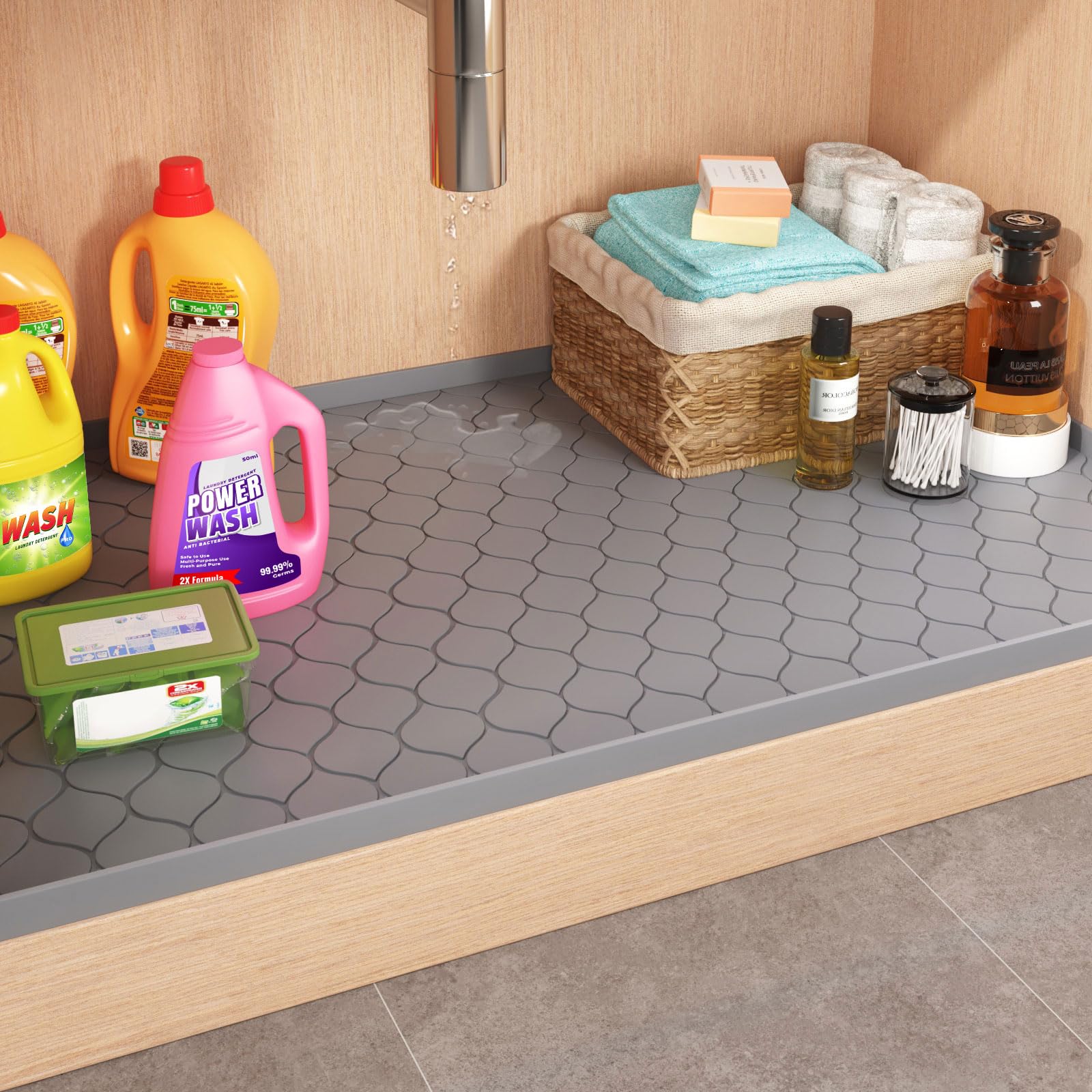 Silicone Under Sink Mat Kitche - Home Essentials Bathroom Storage recension och pris