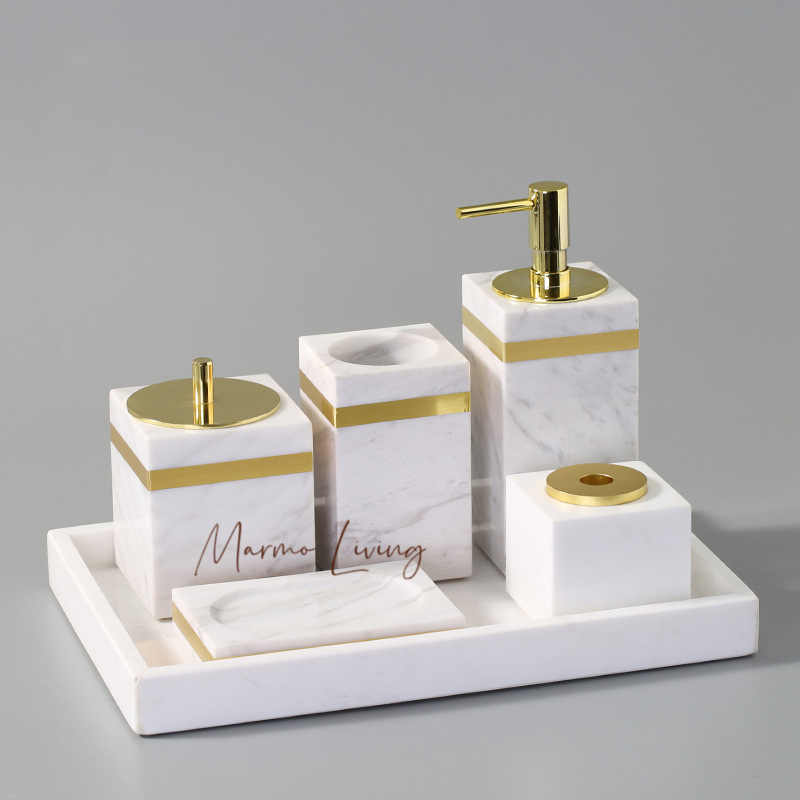 Volakas White Natural Marble B - Zara Home Bathroom Set recension och pris