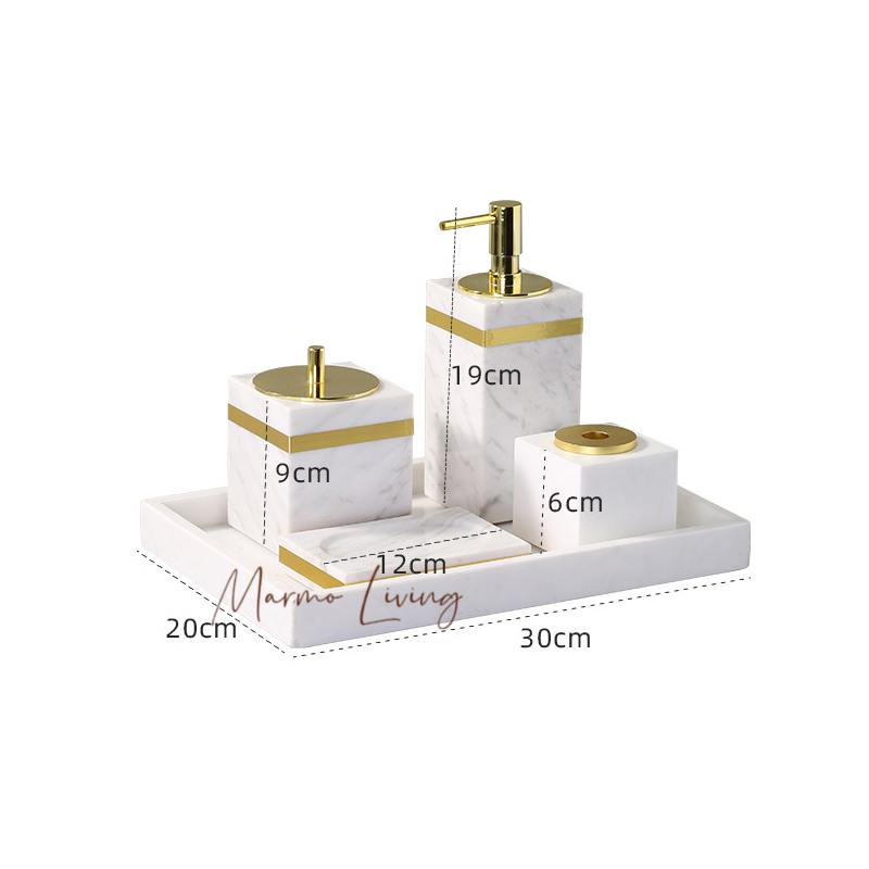 Volakas White Natural Marble B - Zara Home Bathroom Set recension och pris