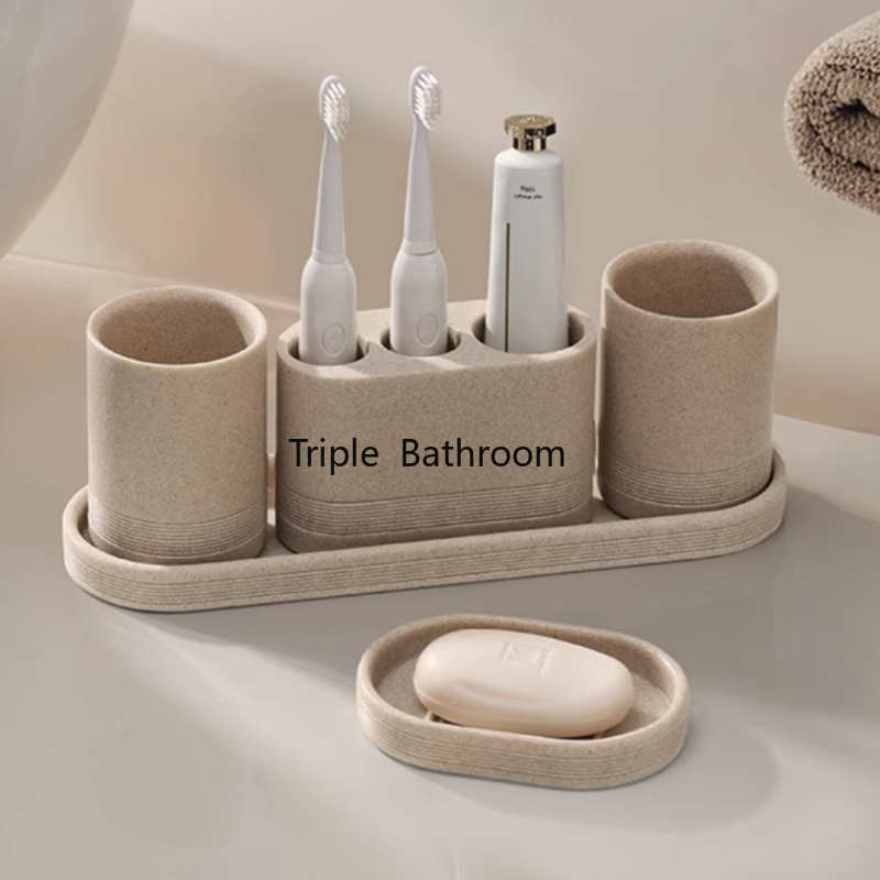 1pc Sandstone Bathroom Toiletr - Zara Home Bathroom Set recension och pris