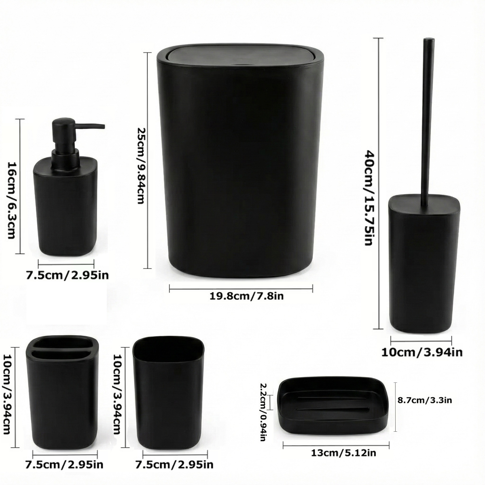 6pcs Bathroom Accessories Set, - Zara Home Bathroom Set recension och pris