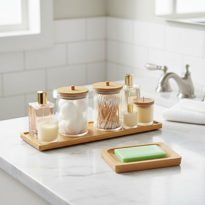 Bamboo Bathroom Accessories Se - Zara Home Bathroom Set recension och pris