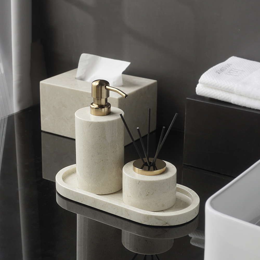 Crema Nuova Natural Marble Bat - Zara Home Bathroom Set recension och pris