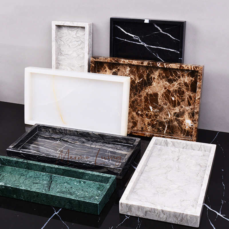 Real Natural Marble Tray with  - Zara Home Bathroom Set recension och pris