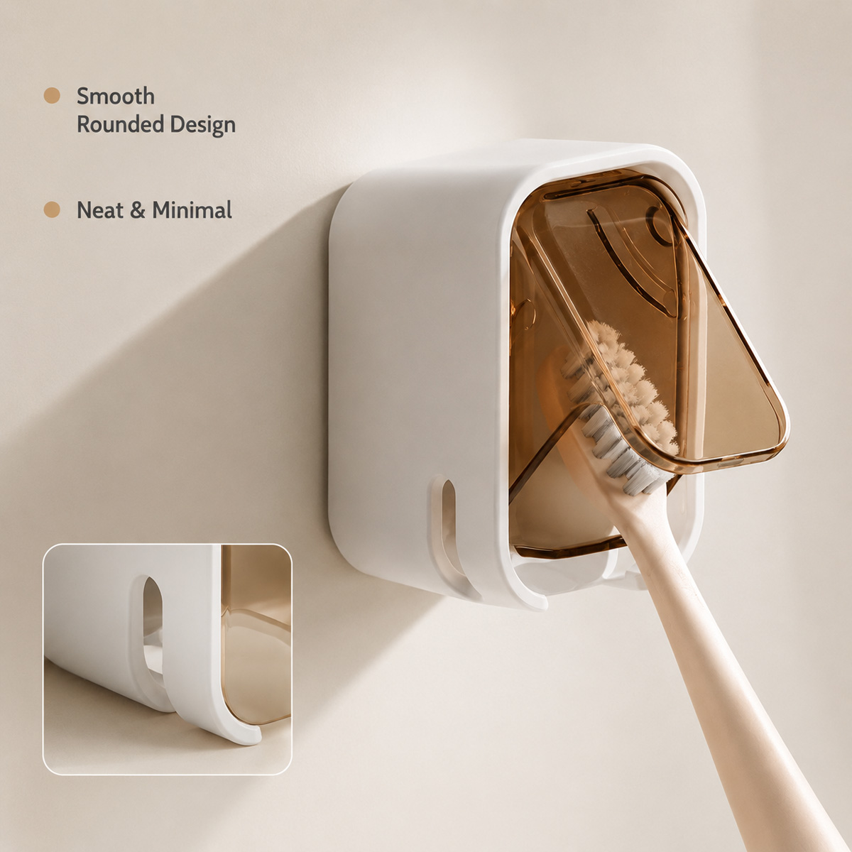 1/2PCS Wall Mounted Toothbrush - Toothbrush Holder Set recension och pris