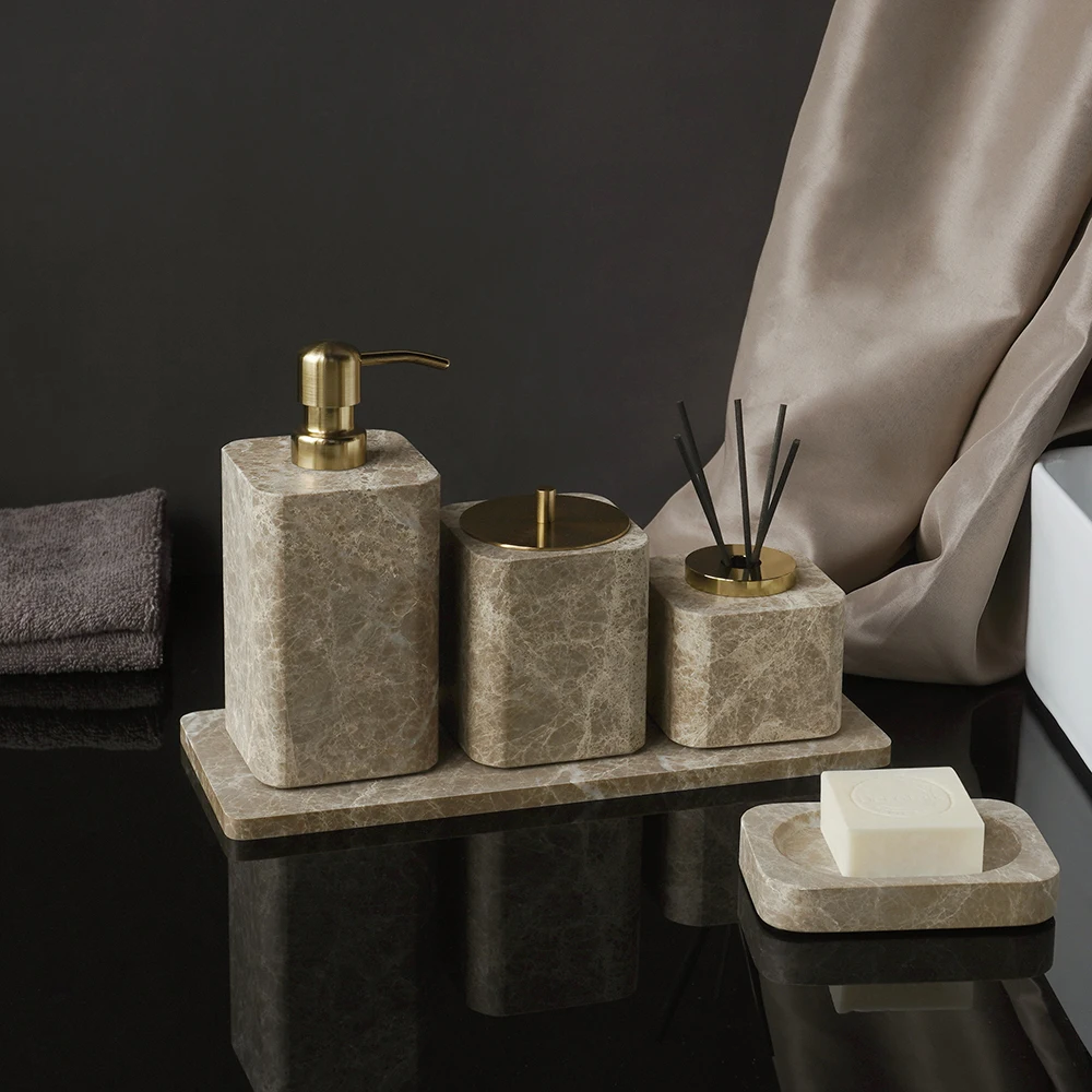 Emperador Light Natural Marble - Zara Home Bathroom Set recension och pris
