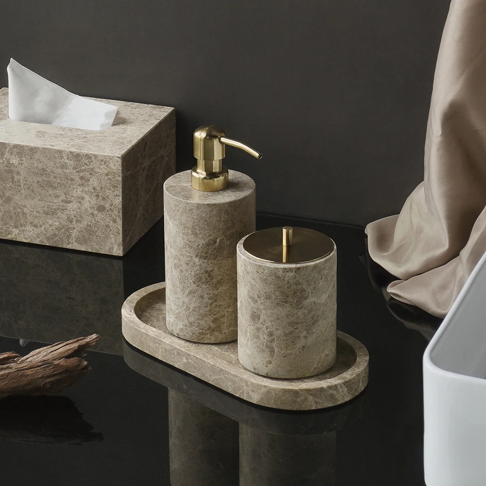 Emperador Light Natural Marble - Zara Home Bathroom Set recension och pris