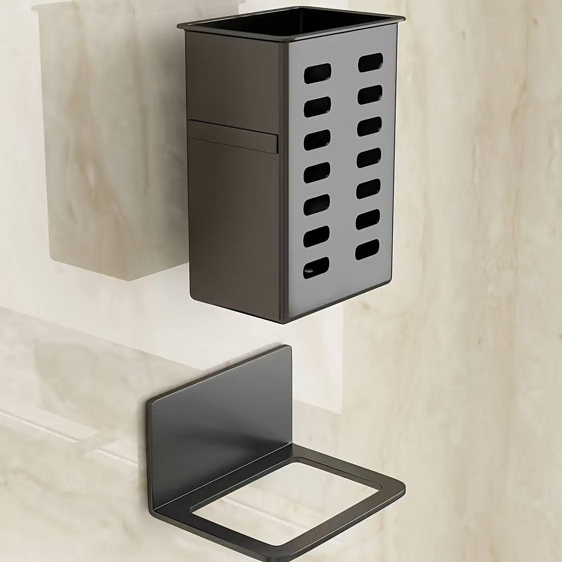 1/2 piece set of plastic wall- - Home Essentials Bathroom Storage recension och pris