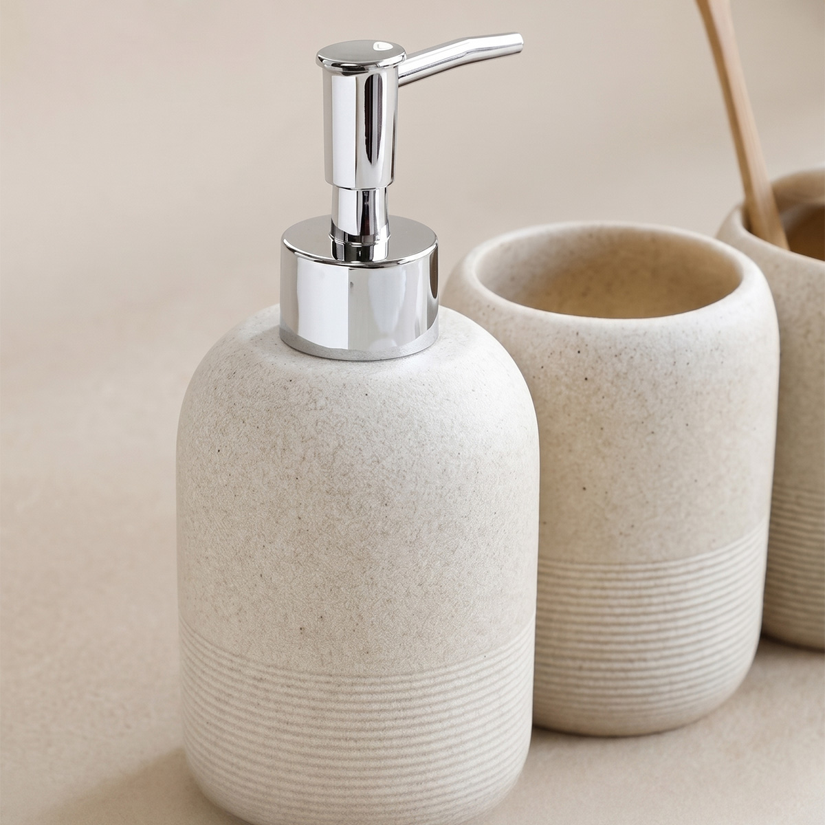 Modern Sandstone Resin Bathroo - Zara Home Bathroom Set recension och pris