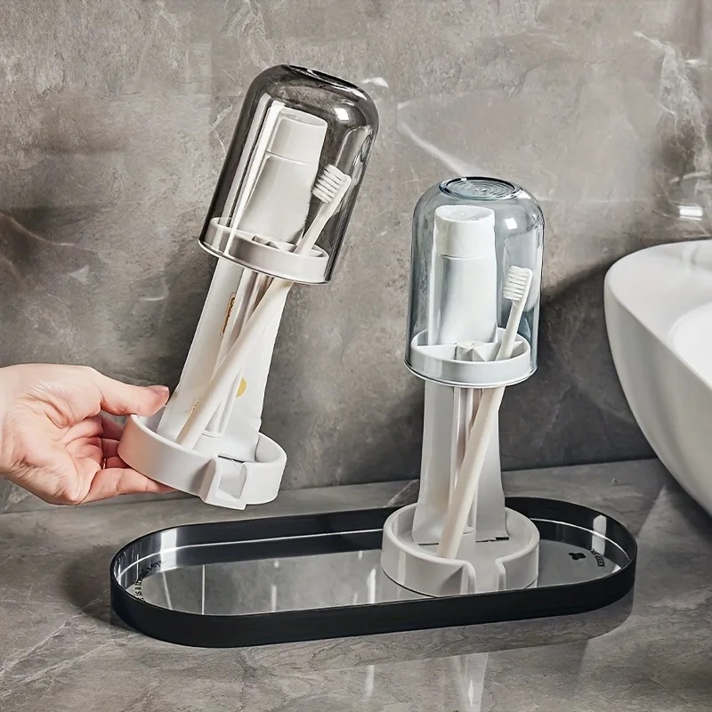 1pc Multifunctional Plastic To - Toothbrush Holder Set recension och pris