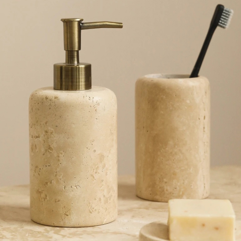 Nordic Cave Stone Bathroom Sui - Zara Home Bathroom Set recension och pris
