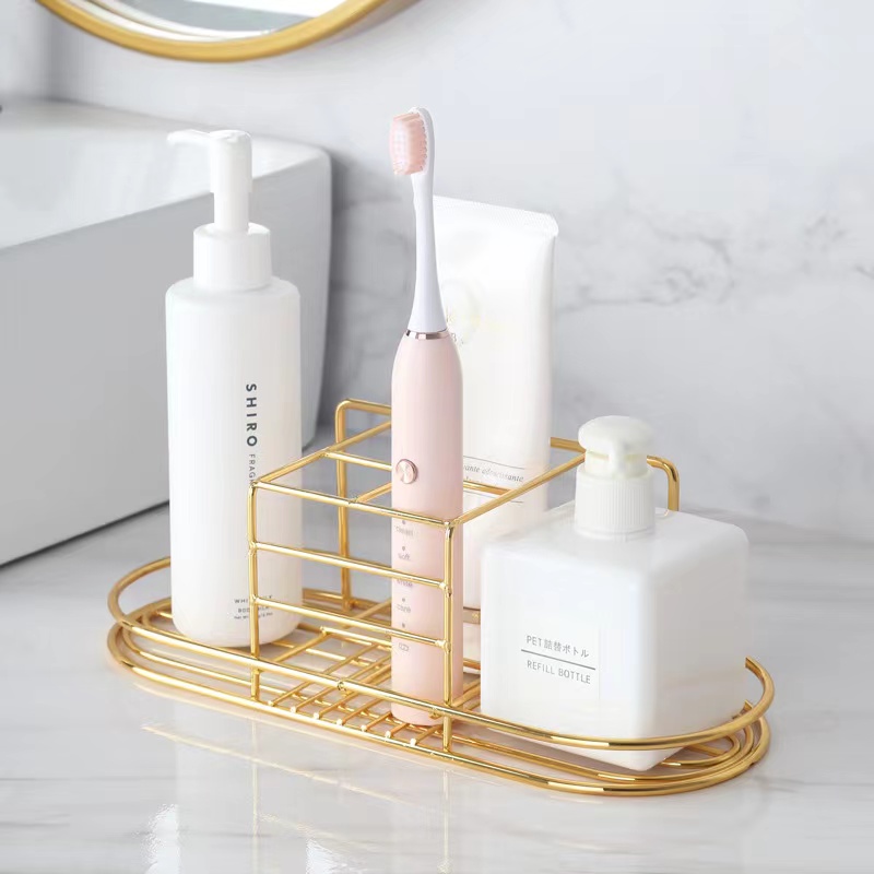 Gold Toothbrush Holder Shelf B - Toothbrush Holder Set recension och pris
