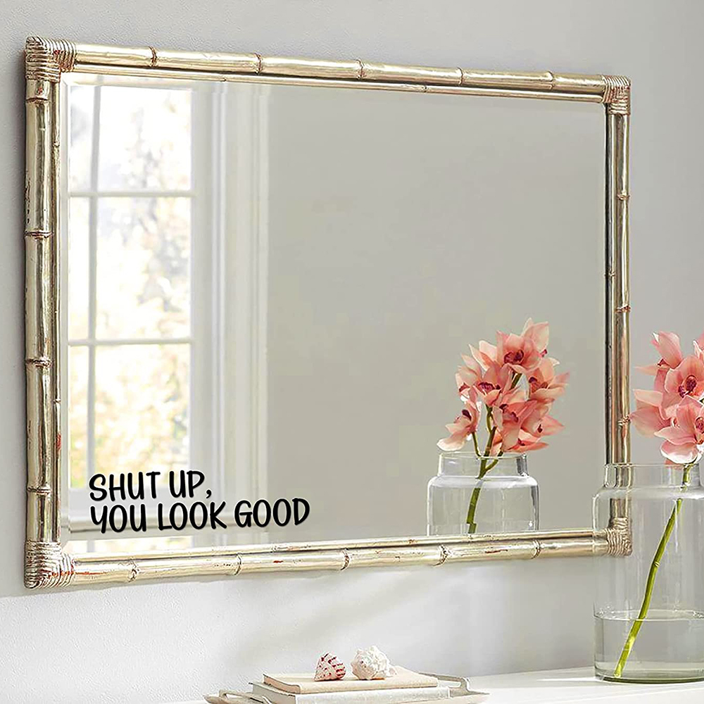 Sh*t UP You Look Good Quote Mi - Home Goods Bathroom Mirrors recension och pris