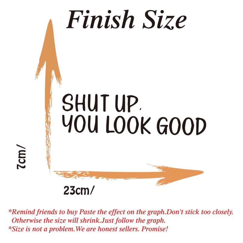 Sh*t UP You Look Good Quote Mi - Home Goods Bathroom Mirrors recension och pris