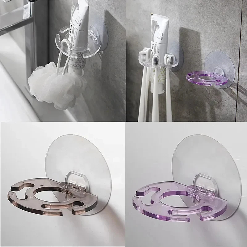 1/3pcs Self-adhesive Wall Moun - Toothbrush Holder Set recension och pris