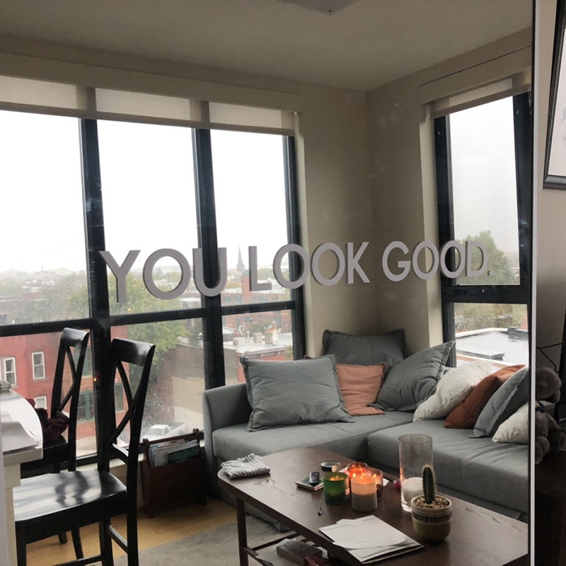 You Look Good Mirror Wall Stic - Home Goods Bathroom Mirrors recension och pris