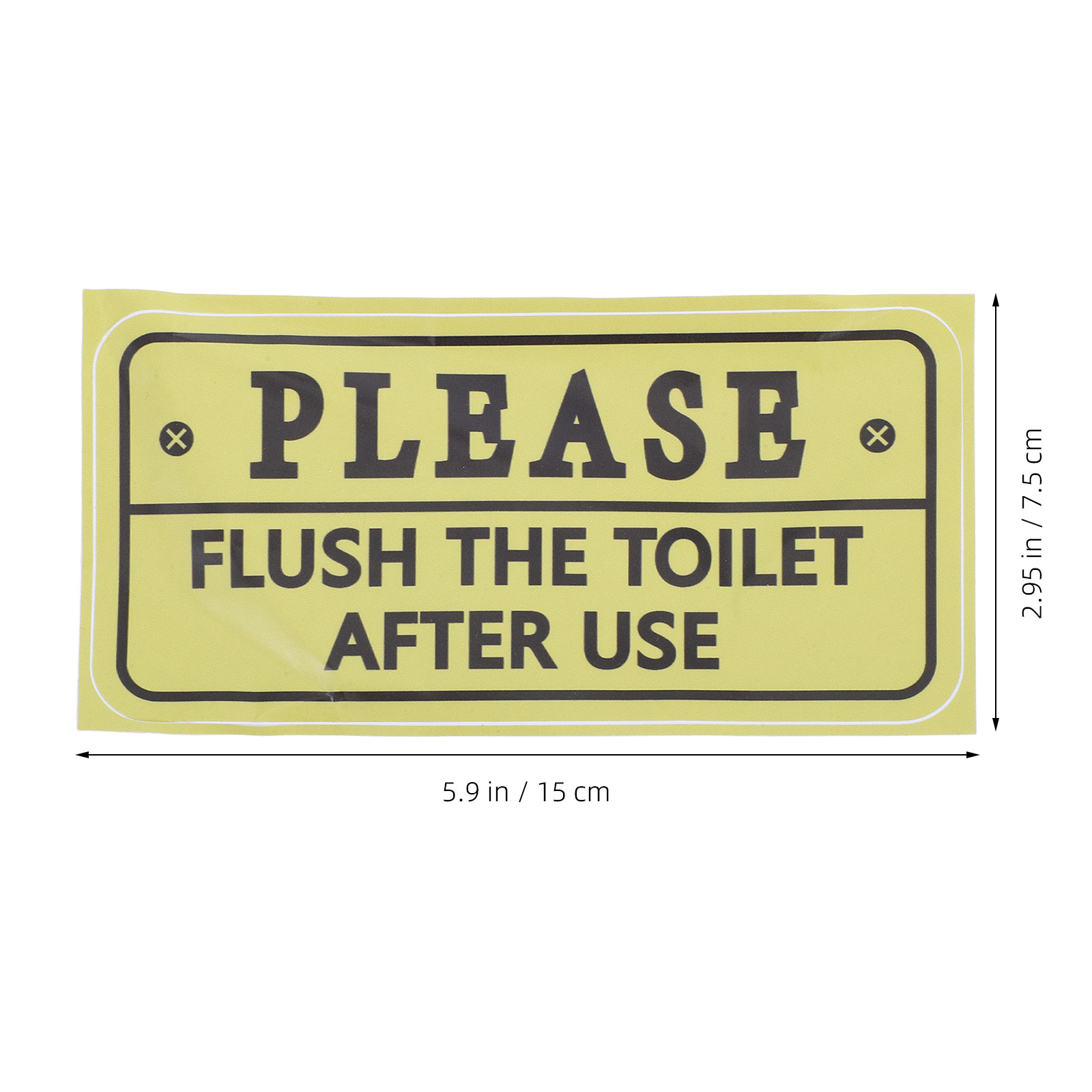 2Pcs Toilet Reminder Decal Wat - Home Bathroom Etiquette recension och pris