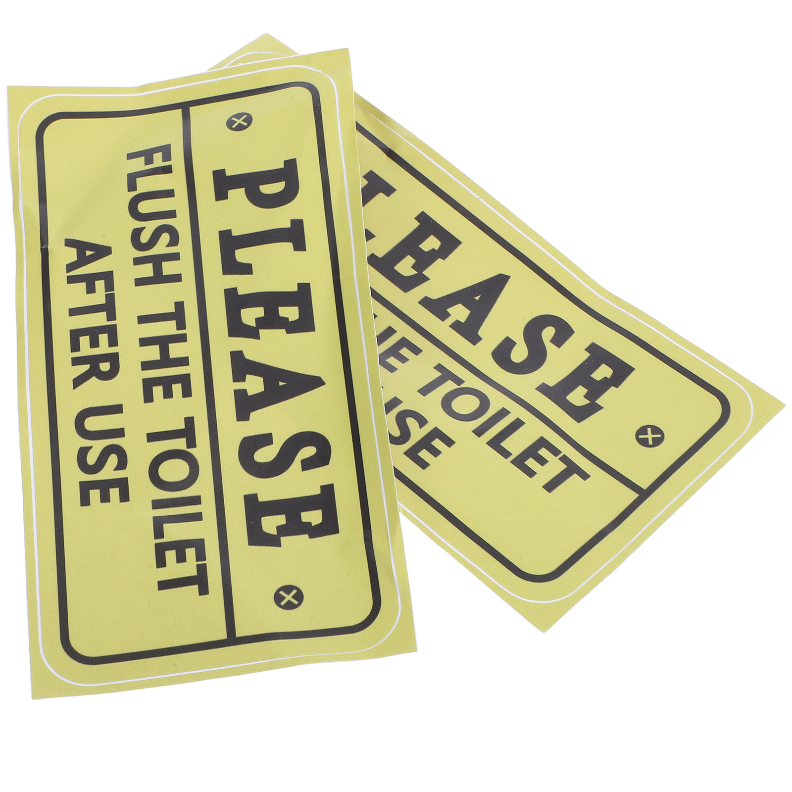 2Pcs Toilet Reminder Decal Wat - Home Bathroom Etiquette recension och pris