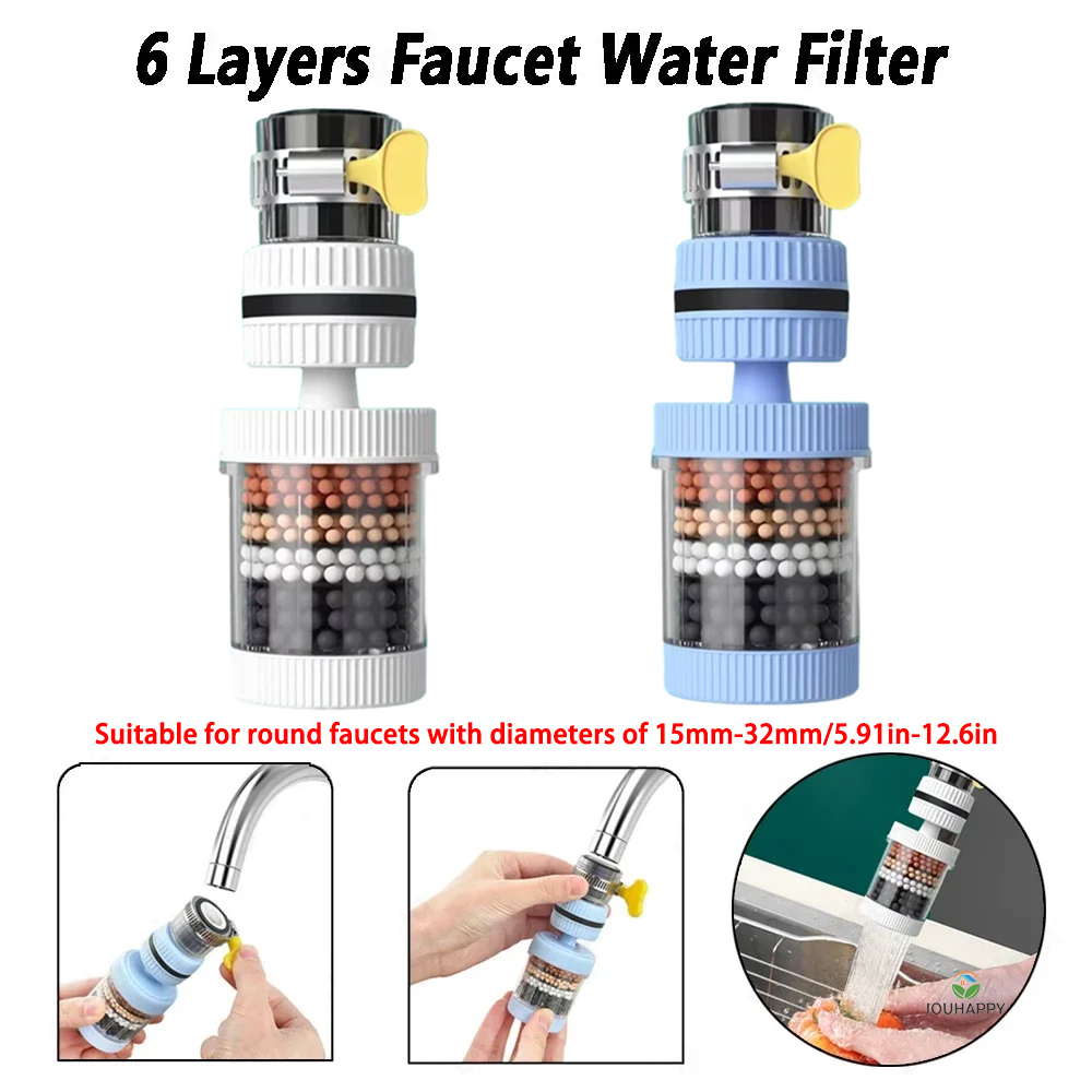 6 Layers Faucet Water Filter U - Home Bathroom Faucets recension och pris